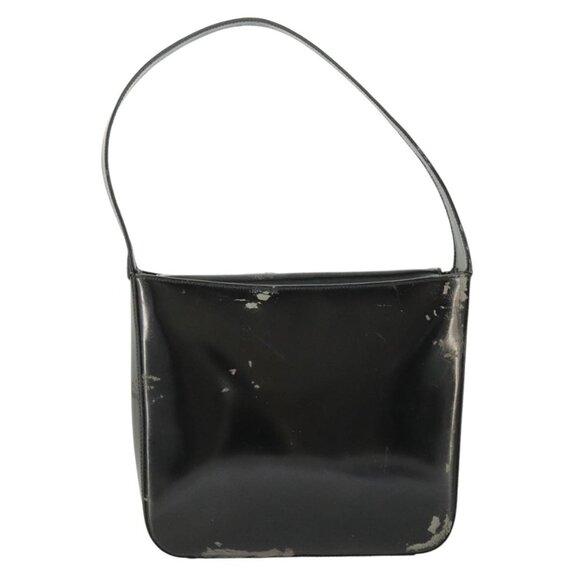 GUCCI Shoulder Bag Enamel Black Silver 000 0506 Auth - Picture 13 of 16